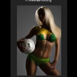 Fussball Bodypainting Fotoshooting