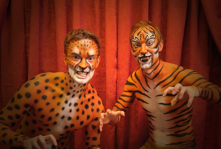 Tiger Gepard Event Bodypainting