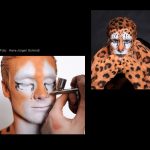Bodypainting mit Marcell Jansen als Leopard