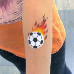 Fanschminken Fussball Airbrush Tattoo
