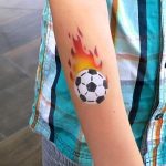 Fanschminken Fussball Airbrush Tattoo zur Fußball-WM