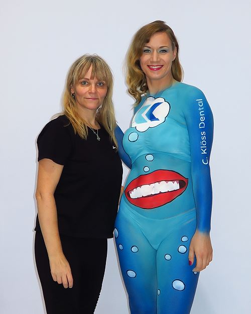 Bodypainting Messe Promotion