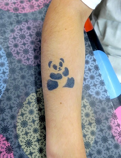 Airbrush Tattoo Panda