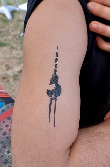 Airbrush Tattoo Berliner Fernsehturm