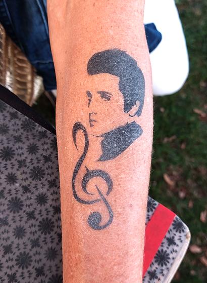 Airbrush Tattoo Elvis