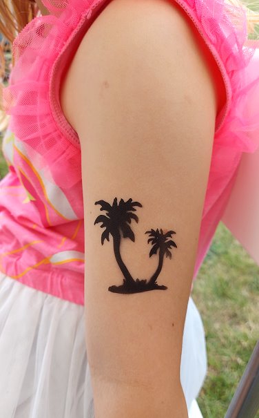 Airbrush Tattoo Palmen