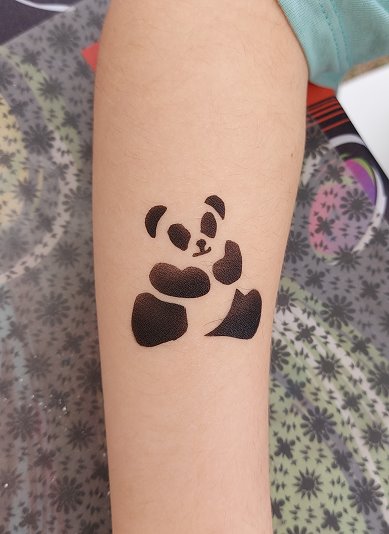 Airbrush Tattoo Panda