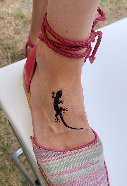 Airbrush Tattoo Salamander