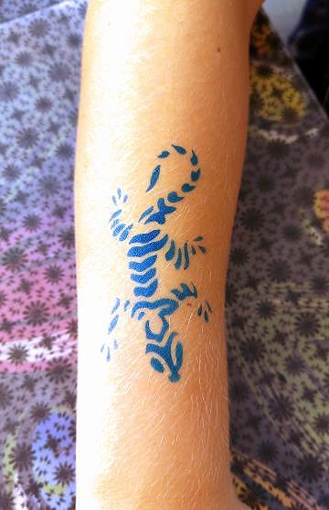 Airbrush Tattoo Salamander