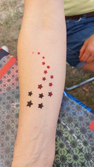 Airbrush Tattoo Sternenschweif