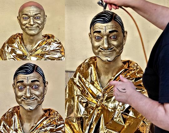 Goldene 20er Facepainting Lametta nikolaizauber 2025