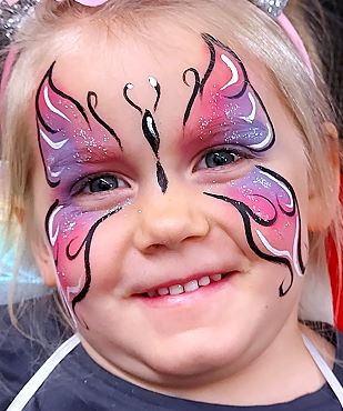 Kinderschminken Schmetterling