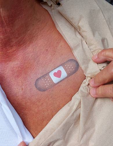 Airbrush Tattoo Medizin Pflaster