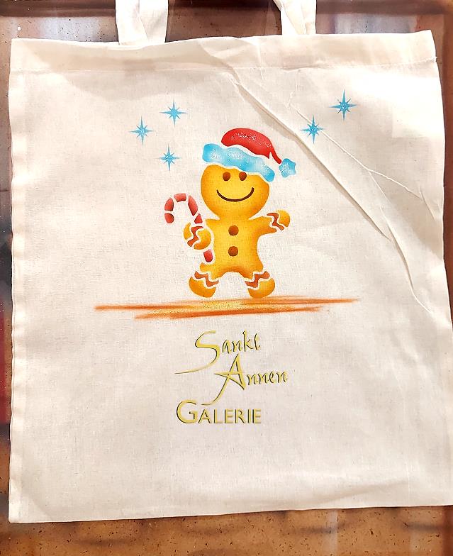 Live Airbrush Jutebeutel Weihnachten 2025