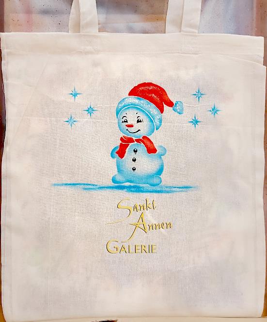 Live Airbrush Jutebeutel Weihnachten 2025