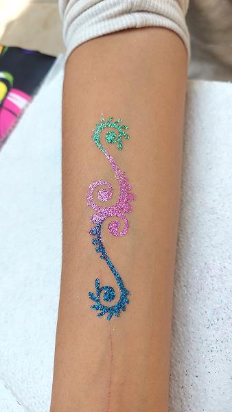 Glitzertattoo Ornament